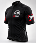 Black 31 Miles Cycling Jersey - side angle